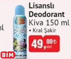 KİVA LİSANSLI DEODORANT KİVA LİSANSLI DEODORANT